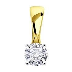 Кулон из комбинированного золота Diamant 53-230-01759-1, бриллиант