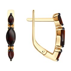 Серьги из красного золота Diamant 51-320-02465-2, гранат