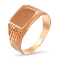 Кольцо печатка из красного золота р. 21 585Gold 601000707