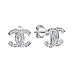 Серьги пусеты из серебра TALANT 00103, фианит