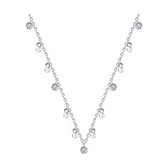 Колье из серебра 50-55 см SOKOLOV 94070945, фианит