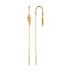 Серьги продевки из красного золота SOKOLOV 0200308