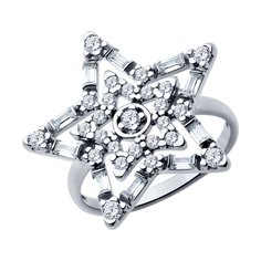Кольцо из серебра р. 16,5 SOKOLOV 94013855, фианит