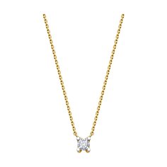 Колье из желтого золота 38-42 см Diamant 53-170-01997-1, фианит