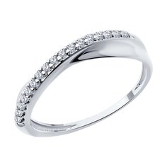 Кольцо из серебра р. 19 Diamant 94-110-02076-1, фианит