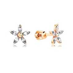 Серьги из серебра VALTERA 118338, фианит
