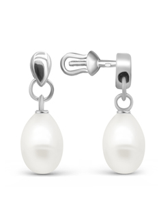 Серьги из серебра VALTERA 116998, жемчуг
