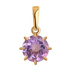 Кулон из красного золота Diamant 51-330-01765-2, аметист