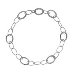 Ожерелье-цепь из серебра PESAVENTO WGEOE002