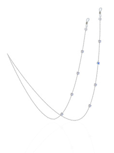Цепочка для очков из серебра 83 см Lattrice 50621069, Swarovski