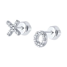 Серьги из серебра SOKOLOV 94026666, фианит