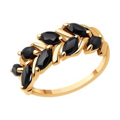 Кольцо из красного золота р. 17,5 SOKOLOV 716999, шпинель