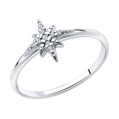 Кольцо из серебра р. 19 SOKOLOV 94014216, фианит