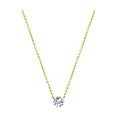 Колье из желтого золота 38-42 см Diamant 53-170-01858-1, фианит