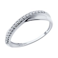 Кольцо из серебра р. 17,5 Diamant 94-110-02076-1, фианит