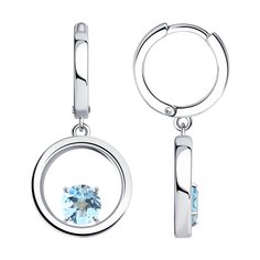 Серьги из серебра SOKOLOV 92023079, топаз