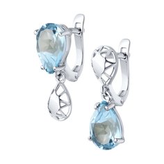 Серьги из серебра Diamant 94-320-02688-1, топаз
