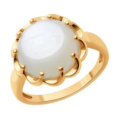Кольцо из серебра р. 19,5 SOKOLOV 83010163, лунный камень