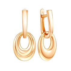 Серьги из красного золота 585Gold 402004661