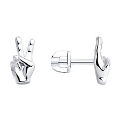Серьги из серебра SOKOLOV 94026652
