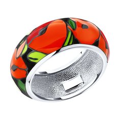 Кольцо из серебра р. 18 SOKOLOV 94011935, эмаль