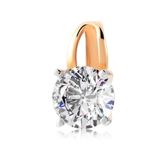 Кулон из красного золота VALTERA 118262, фианит