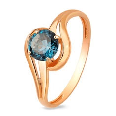 Кольцо из красного золота с топазом р. 17 585Gold 201011755