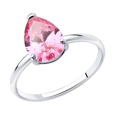 Кольцо из серебра р. 18 SOKOLOV 94014206, фианит