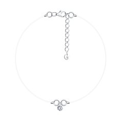 Браслет из серебра р. 16 SOKOLOV 94051169, фианит