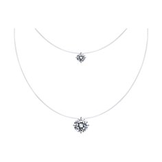 Колье из серебра 45 см SOKOLOV 94070756, фианит