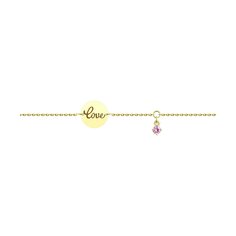 Браслет из желтого золота р. 16 Diamant 53-150-01137-1, фианит swarovski