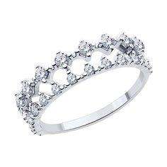 Кольцо из серебра р. 15 SOKOLOV 94014065, фианит
