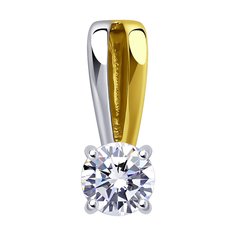 Кулон из желтого золота Diamant 53-130-01726-1, фианит