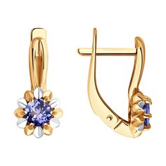 Серьги из красного золота SOKOLOV 6024415, танзанит