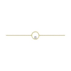 Браслет из желтого золота р. 16 Diamant 53-150-00977-1, фианит