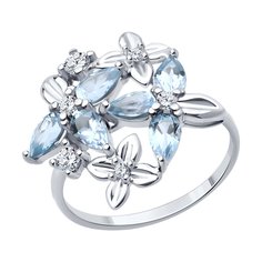 Кольцо из серебра р. 18,5 Diamant 94-310-02061-3, фианит\топаз