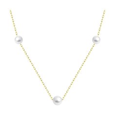Колье из желтого золота 40-50 см Diamant 53-370-01799-1, жемчуг