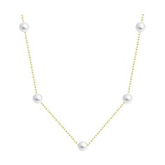 Колье из желтого золота 40-50 см Diamant 53-370-01795-1, жемчуг