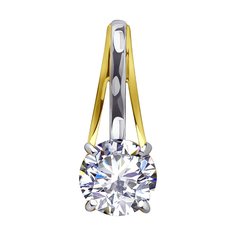Кулон из желтого золота Diamant 53-130-01852-1, фианит