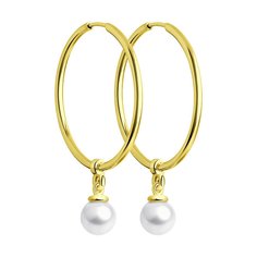 Серьги из желтого золота Diamant 53-324-01843-1, жемчуг