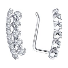 Серьги из белого золота SOKOLOV 1022294-3, бриллиант