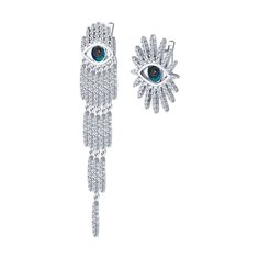 Серьги из серебра SOKOLOV 94026743, фианит\эмаль