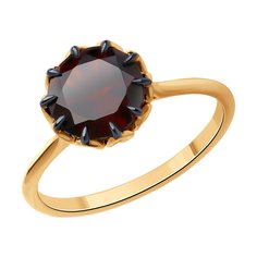Кольцо из красного золота р. 17 Diamant 51-310-01811-2, гранат