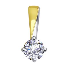 Кулон из желтого золота Diamant 53-130-01873-1, фианит