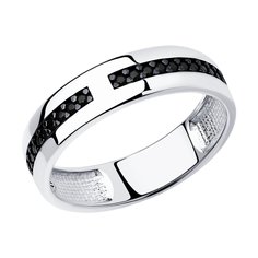 Кольцо из серебра р. 23 Diamant 94-110-01277-1, фианит