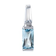 Кулон из белого золота Diamant 52-330-02469-1, фианит\топаз