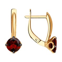 Серьги из красного золота Diamant 31-320-01767-2, гранат