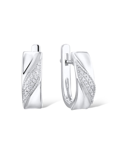 Серьги из серебра VALTERA 117810, бриллиант