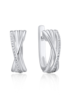 Серьги из серебра VALTERA 117790, бриллиант