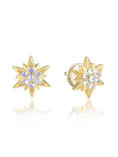 Серьги пусеты из серебра VALTERA 112984, циркон